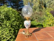 Итальянский живописный фарфоровый светильник. Итальянский живописный фарфоровый светильник.