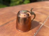 Антикварная медная пивная кружка Антикварная медная пивная кружка